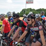 Start zum Reinhold Boehm Gedächtnisrennen: (v.l.n.re.) Alexej Zavailov (CCD), Alexander Fiedler (CCD), Christian Konopka (Team Rotrunner)